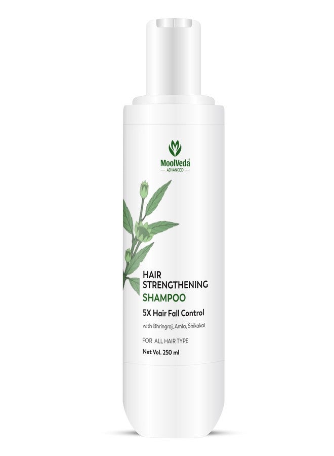 Moolveda Hair Strengthening Shampoo 250ml | Repairs & Strengthens Weak Hair | With Herbal Extracts for Smooth, Thick & Healthy-Looking Hair | Reduces Breakage | For Men & Women | Daily Use - Image 2