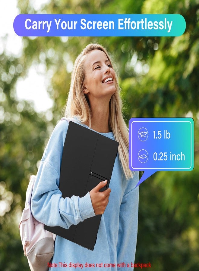InnoView 15.6'' Portable Monitor for Laptop FHD 1080P USB-C Travel Monitors Built-in 90° Adjustable Stand Without Bag, HDR IPS Portable Laptop Monitor for MacBook PC Phone Xbox PS4/5 Switch - Image 5