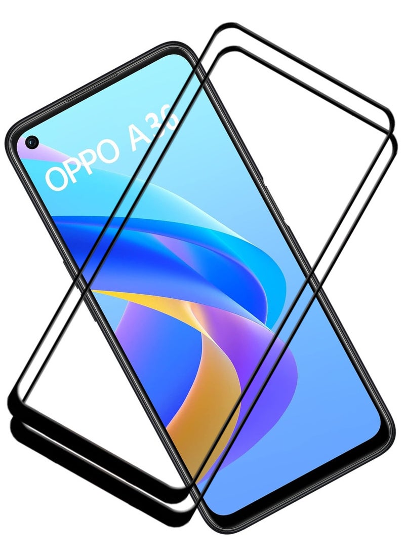 ACLIX 2 Pieces Antistatic ESD Dustproof Premium Quality High Definition Tempered Glass Screen Protector Designed For Oppo A36 - Image 1