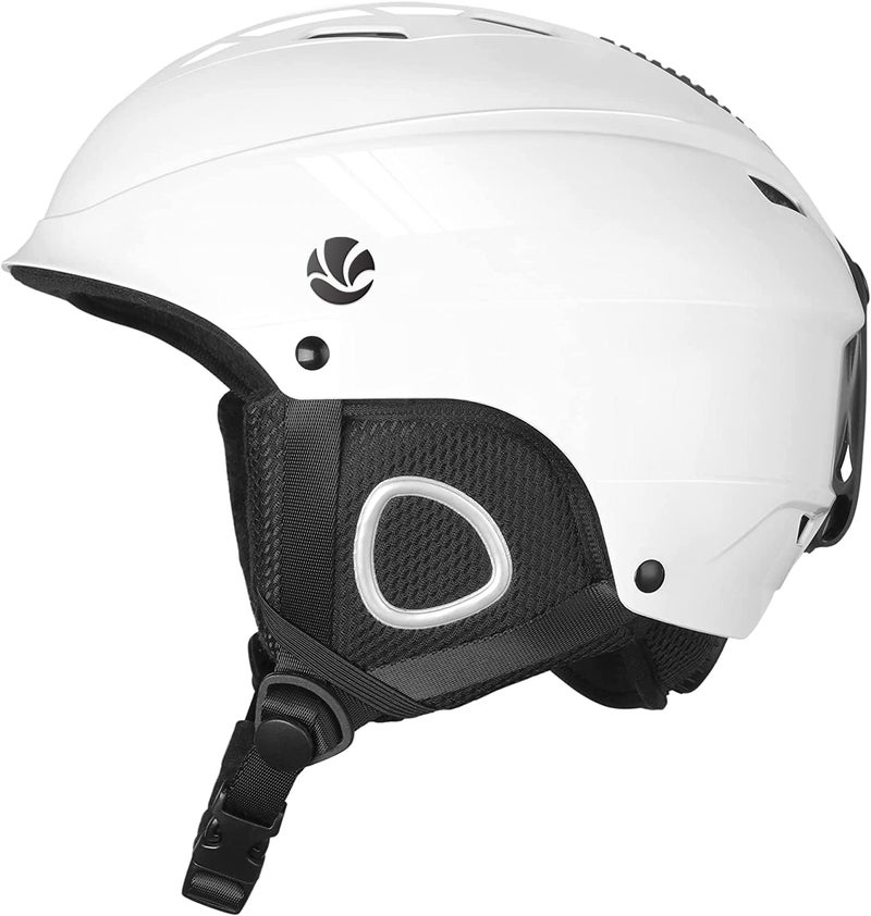 VANRORA Ski Helmet, Snowboard Helmet - Glossy White, M - Image 1