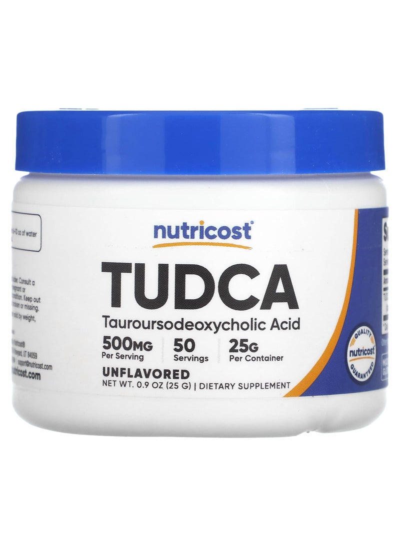 Nutricost TUDCA, Unflavored, 0.9 oz (25 g)