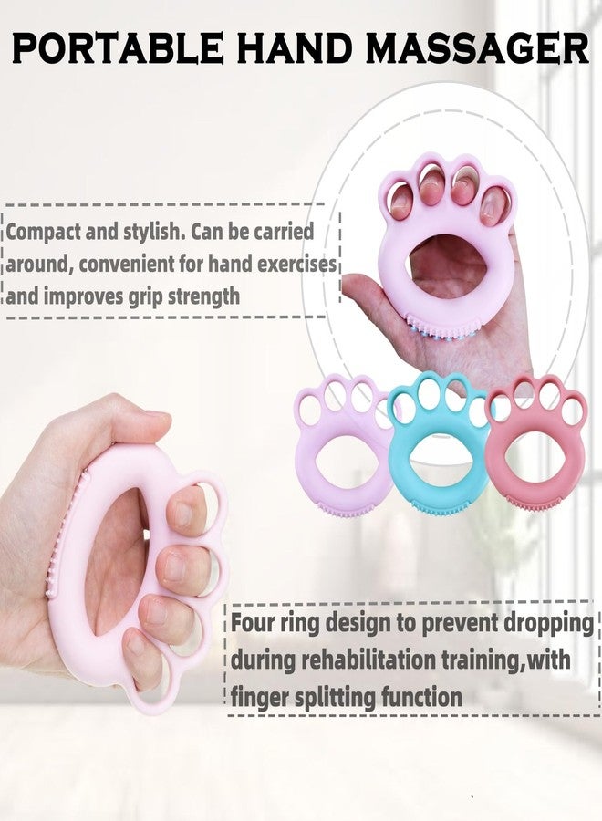 DEEYOTA Finger Exerciser & Hand Strengthener Rehab,Hand Exercisers for Therapy,Hand Exerciser,Grip Exerciser Hand Strengthener（4 Pcs） - Image 3