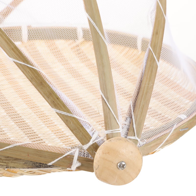 Food Serving Tent Basket Food Storage Basket with Gauze Cover Food Tray - Image 1