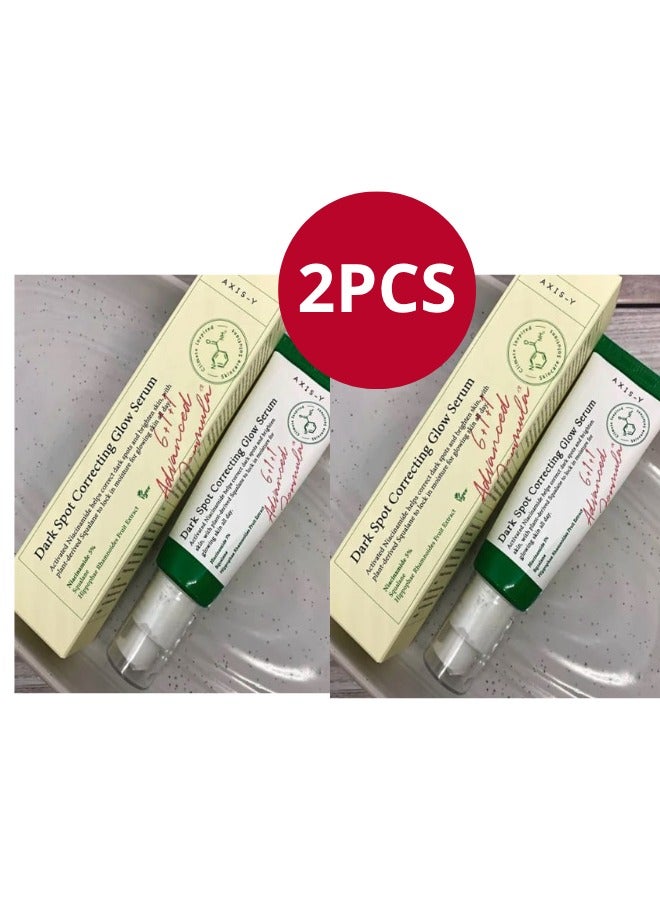 AXIS-Y Dark Spot Correcting Glow Serum 1.69 fl. oz. | Brightening, Dark Spot Treatment, Anti-Aging, Acne Scars, Fine Lines, Hyperpigmentation, and Dark Circles- 2 Pieces