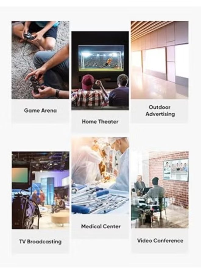 8K@60 HDMI 2.1 Fiber Optic Cable - Ultra Long (200FT) Unidirectional Cord - Slim Flexible 48Gbps High Speed for Monitor/PS5/Roku - Image 3