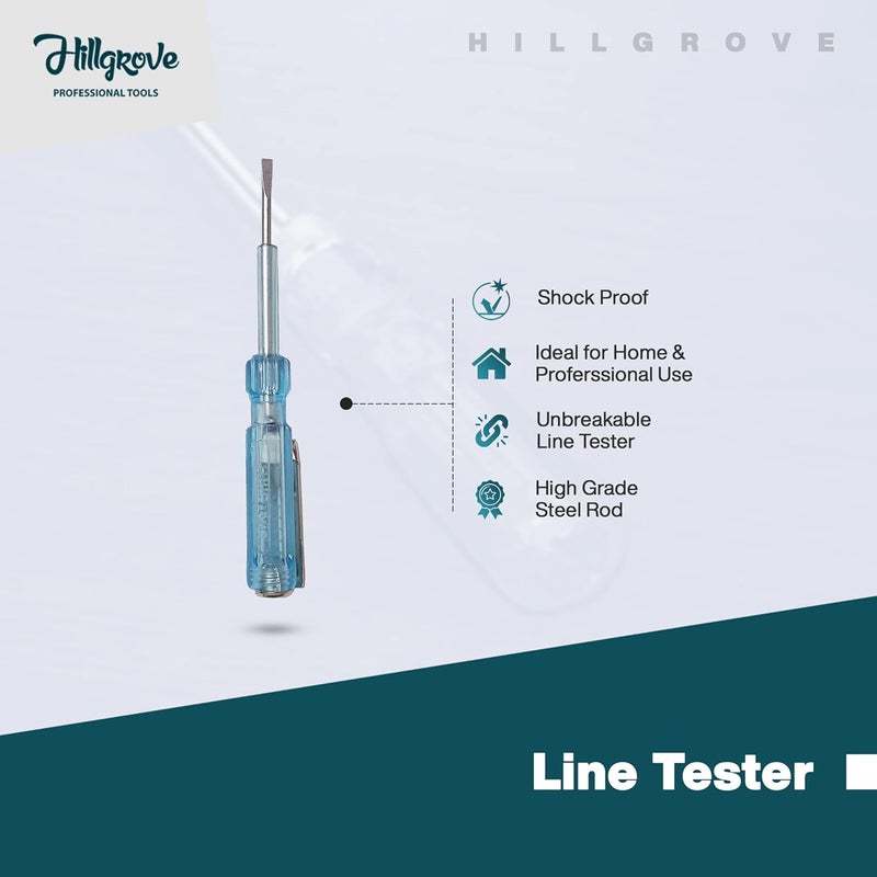 Hillgrove HGCM285M1 8inch Heavy Duty Grip Combination Pilash Hand Tool Lineman Plier with Electrical Tape Line Tester and 2in1 Screwdriver - Image 4