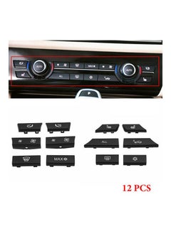 NIBEMINENT 12 Button Key Caps AC Heater Switch Replacement For BMW 5 6 7 F10 F01 F12  - Image 1