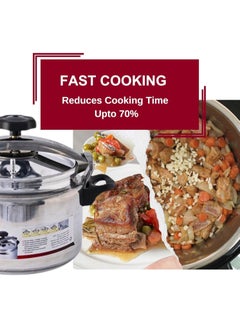 Dac 5 Liter Aluminum Pressure Cooker 22CM Medium Capacity Fast Cooking Pot with Secure Lock Lid Heat Resistant Handles and Built in Pressure Indicator Perfect for Families Meal Prep and Daily Use  - Image 4