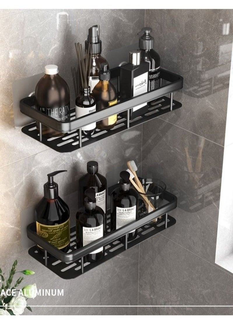 MIXDE 2-Piece Wall Mounted Floating Shelves Black  - Image 3