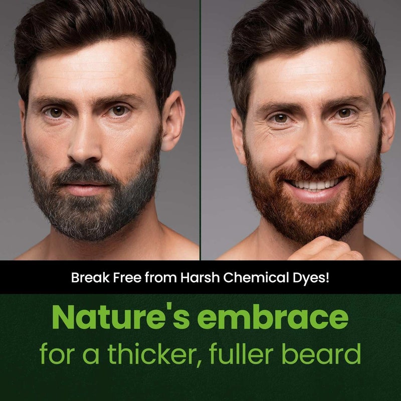 Herb Speedy Herb for Men Mustache & Beard Dye (Dark Brown, 1 Pack) - Image 2