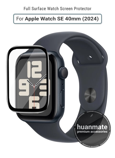 Apple Watch SE 40mm (2024) Premium Screen Protector- Crisp Clarity, Ultimate Safety, Shield Against Smudges, Reliable Quality, Easy Installation & Removal