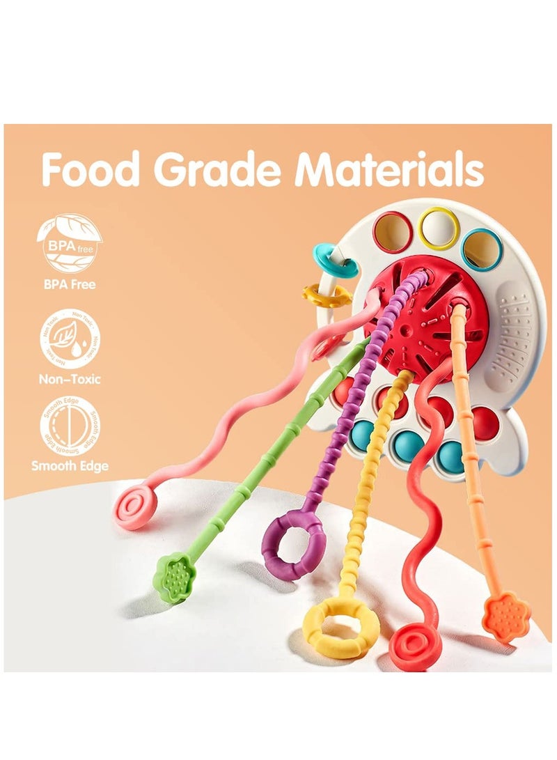 بايبي الحسية مونتيسوري لعب اطفال 6-12 شهرا الرضع لعبة السفر 1-2 سنوات من العمر الفتيان والفتيات هدايا عيد ميلاد لينة الحبل كمان التعليم والتعلم حمام اللعب 9-10 18 شهرا من العمر الرضع - Image 4