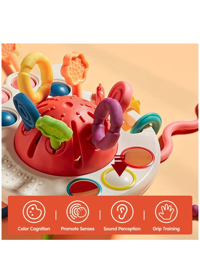 بايبي الحسية مونتيسوري لعب اطفال 6-12 شهرا الرضع لعبة السفر 1-2 سنوات من العمر الفتيان والفتيات هدايا عيد ميلاد لينة الحبل كمان التعليم والتعلم حمام اللعب 9-10 18 شهرا من العمر الرضع - Image 3