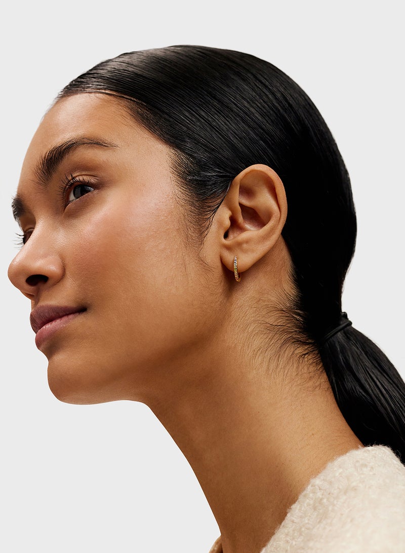 Ted Baker Crystal Detail Hoop Earrings  - Image 4