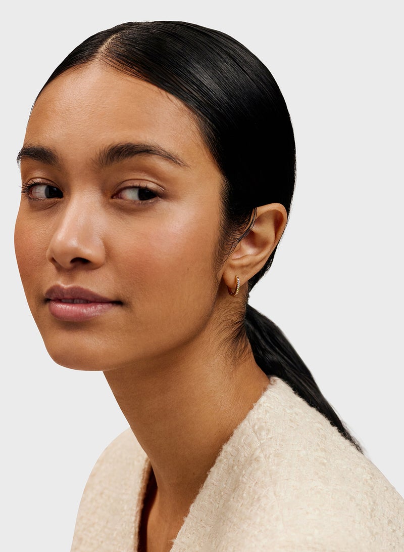 Ted Baker Crystal Detail Hoop Earrings  - Image 5