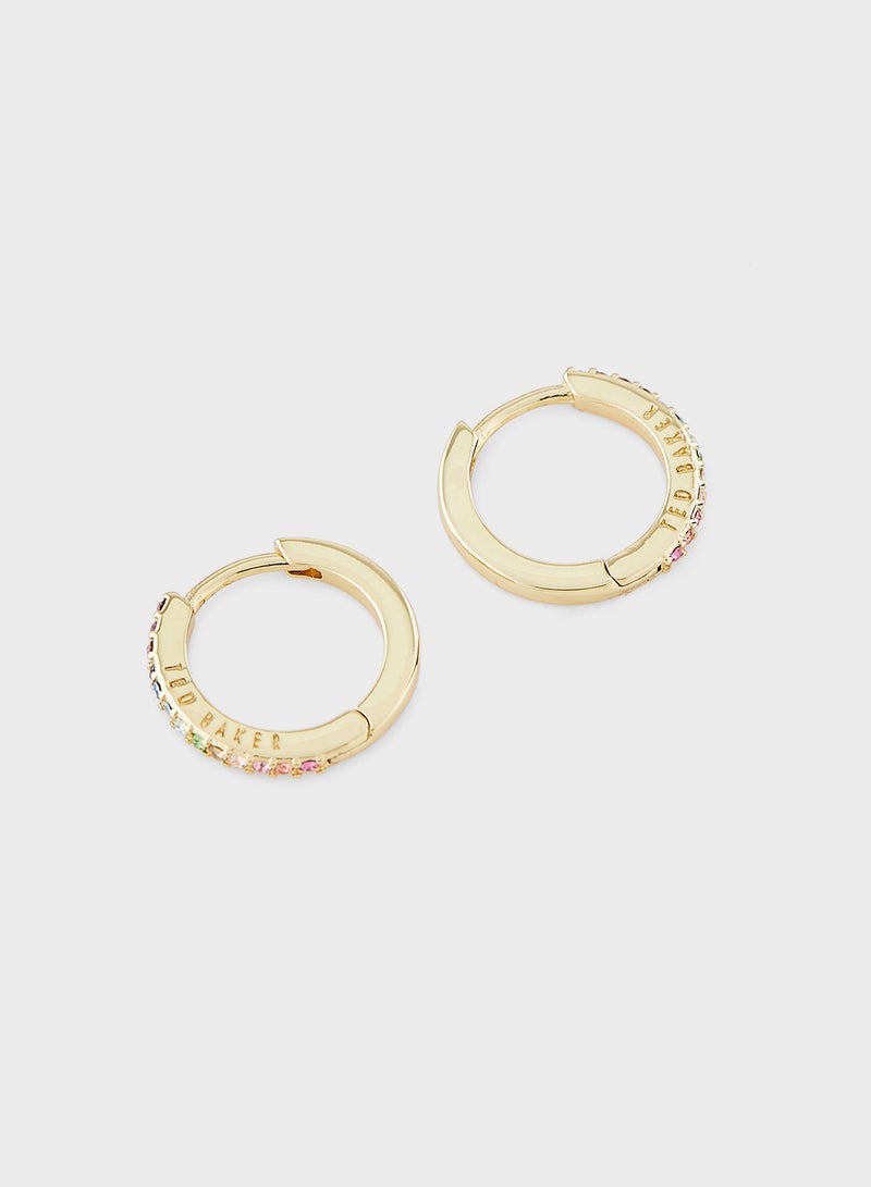 Ted Baker Crystal Detail Hoop Earrings  - Image 2