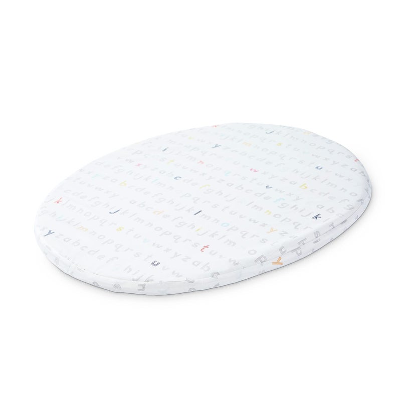 Stokke Sleepi Mini Fitted Sheet by Pehr V2 Rainbow Alphabet Lines Not Compatible with Mini Mattress Made Before August 2022 Soft 100 Organic Cotton