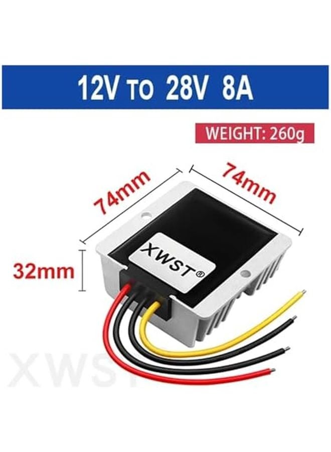 محول جهد التيار المستمر من 12 فولت إلى 28 فولت، منظم ومثبت للجهد، 8 أمبير، 3 أمبير، 5 أمبير، 10 أمبير، 12 أمبير، 15 أمبير، 20 أمبير - Image 3