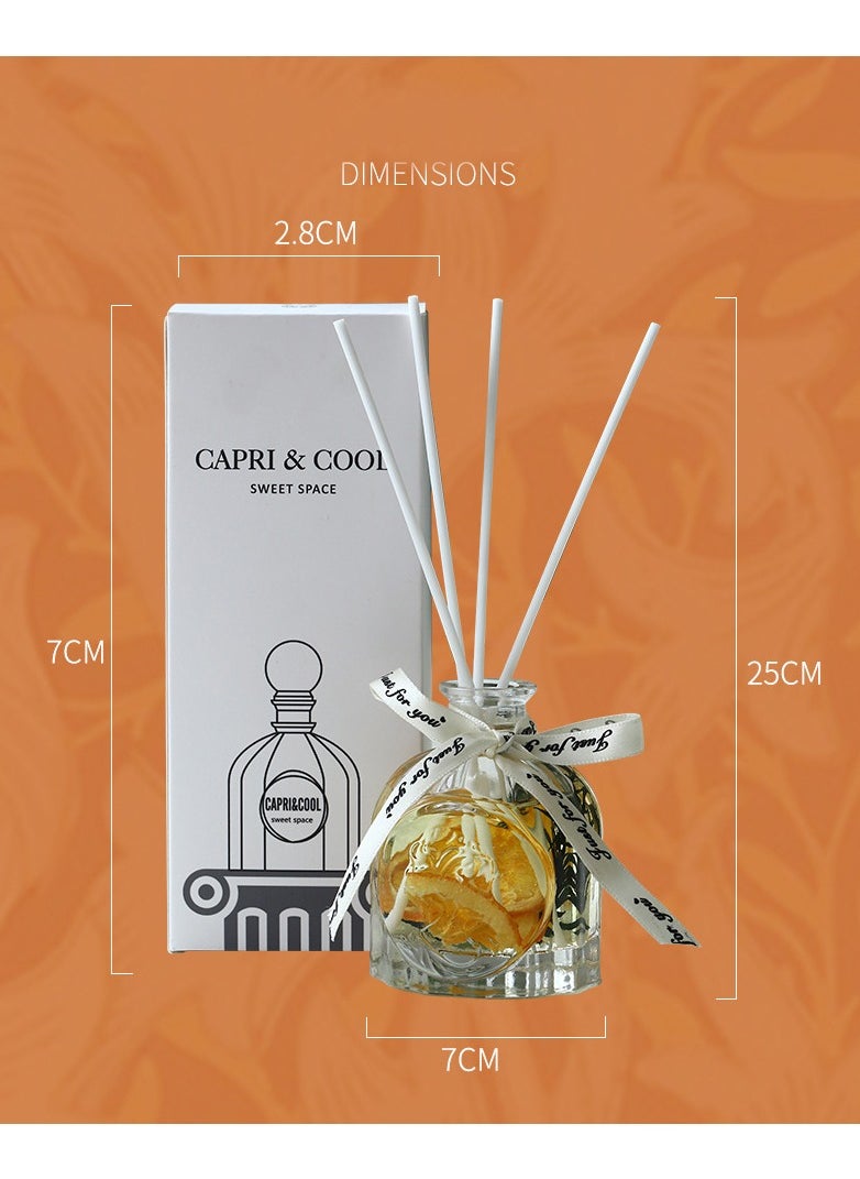CAPRI COOL - Lime Basil Citrus Oil Aromatherapy Diffuser Stick and Glass Bottle for Room Fragrance and Home Décor - Image 1