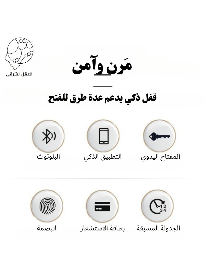 إج قفل ذكي ببصمة الإصبع متوافق مع تطبيق TUYA - Image 5