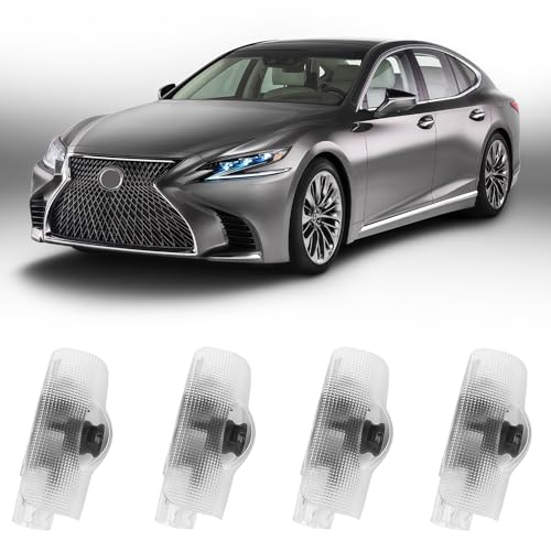 Thingrific 4Pcs Car Door Lights Logo Projector Compatible with LSESisLXRXGSGXRCUX Car Accessories No Fade HD LED Car Welcome Projector Lights 3D Ghost Shadow Puddle LightBlue - Image 1