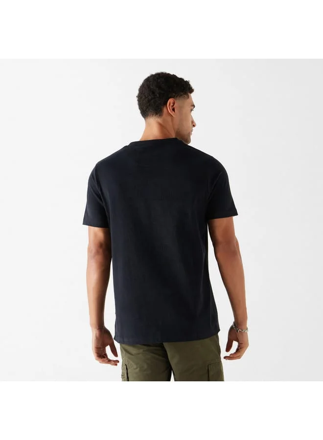 Ecko Unltd. Ecko Unltd Logo Print T-shirt with Crew Neck and Short Sleeves