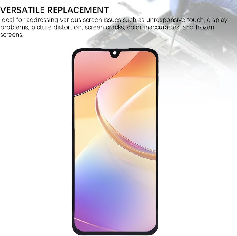 JTLB Phone Touch Screen Assembly for 4G with Organic LED Display, 6.6 inch Screen Replacement for A165, Repair Tools Fingerprint Support - Image 4