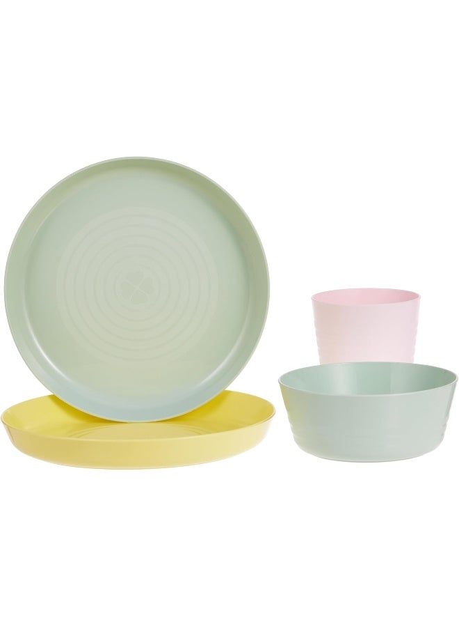 Children Dinnerware Set, Assorted Colors -  36-piece - Image 5