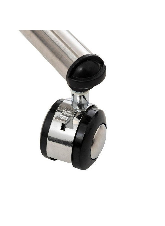 حامل ماكينة تحضير حامل ملابس فينوس قابل للتمديد بسكة واحدة من الستانلستيل باللونين الفضي والأسود، 160 × 43 × 150 سم، 917999073 - Image 5