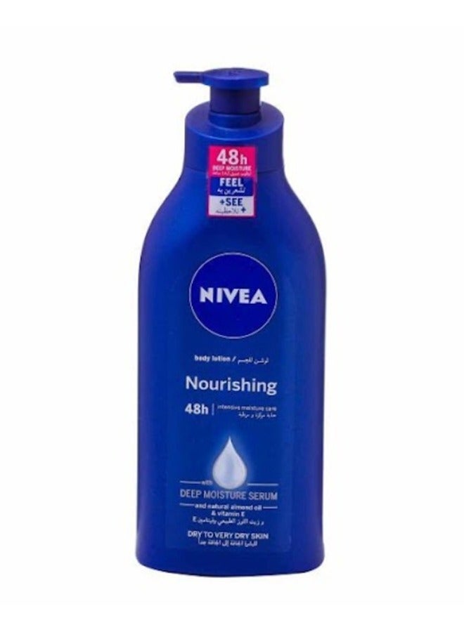 نيفيا لوشن مغذي للجسم وزيت اللوز للبشرة الجافة جدًا أزرق 625ملليلتر - Image 2