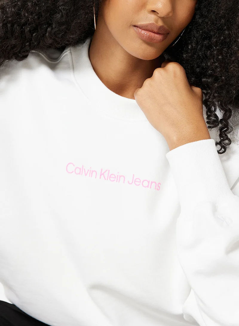 Calvin Klein Jeans Institutional Logo Oversized Sweatshirt