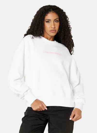 Calvin Klein Jeans Institutional Logo Oversized Sweatshirt