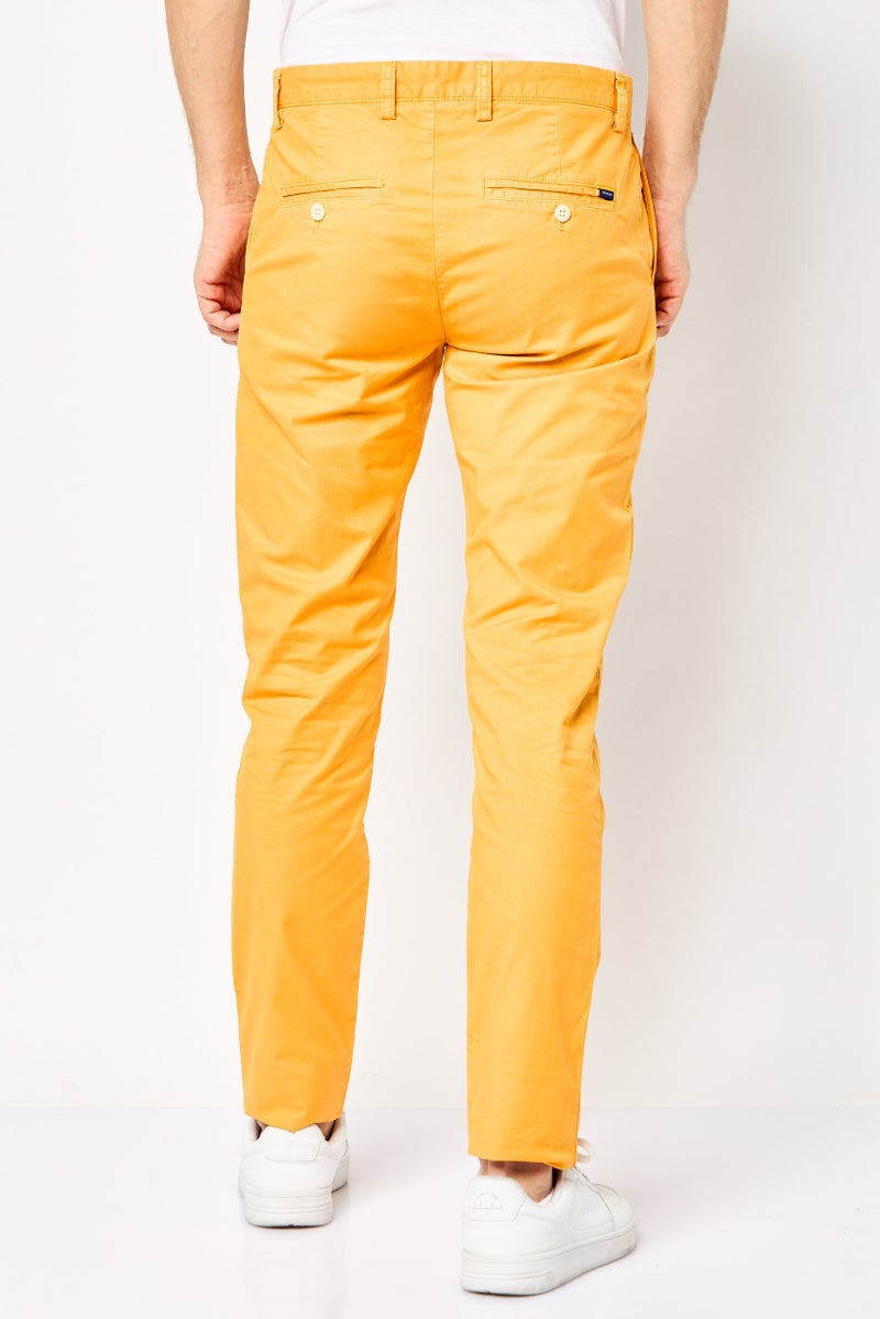 GANT سروال تشينو ضيق للرجال، برتقالي - Image 2