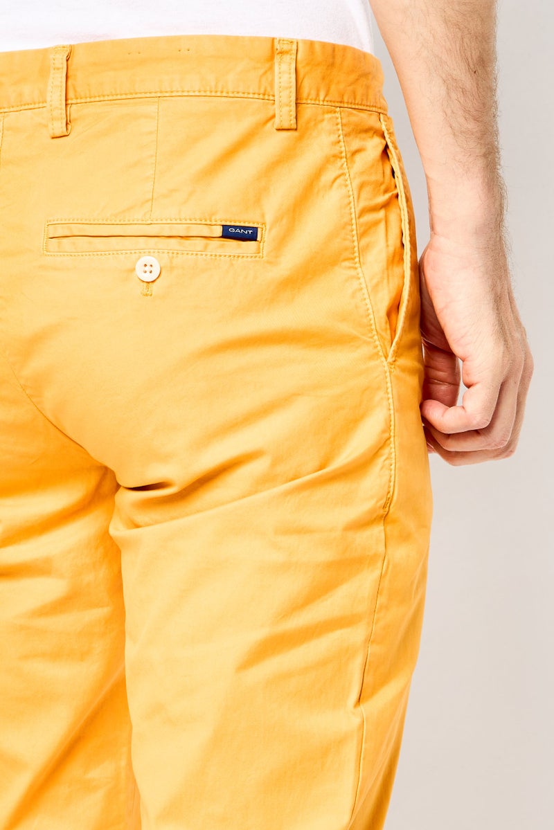GANT سروال تشينو ضيق للرجال، برتقالي - Image 3