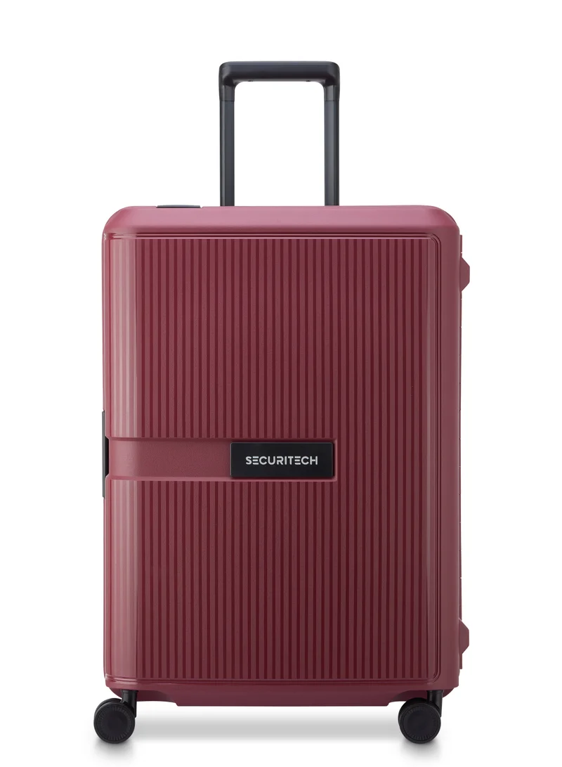 Delsey Securitech By Delsey Stone Hardcase Double wheel trolley 70cm Burgundy Medium