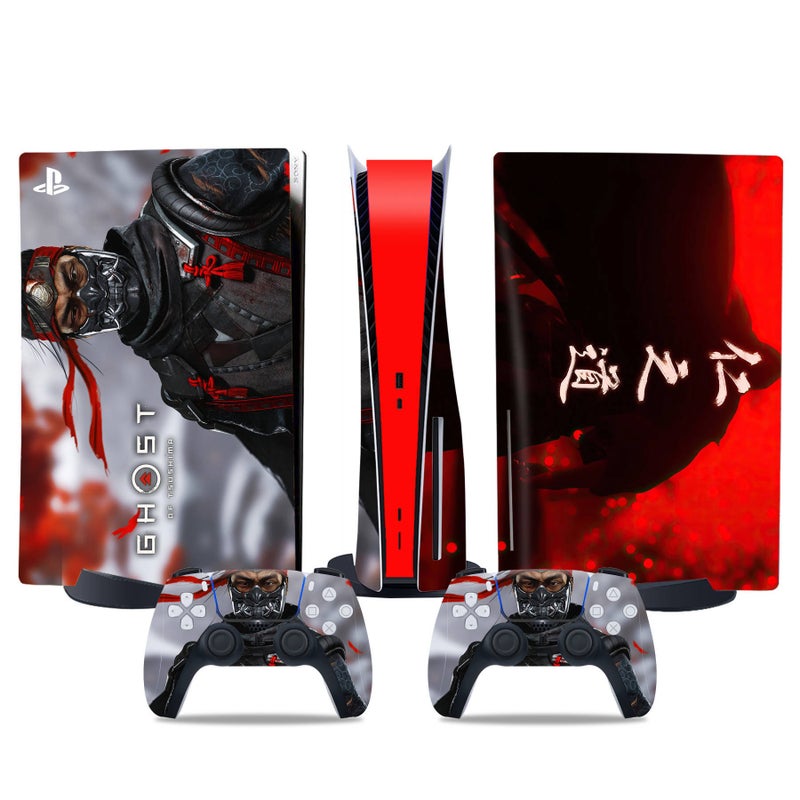 PS5 Disc Edition Sticker PS5 Digital Edition Console Controller Film Ghost of Tsushima Support Drop Shipping Frosted