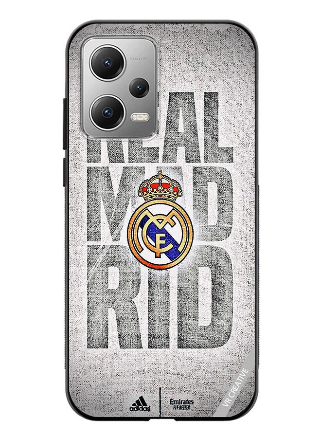 VR CREATIVE Protective Case Cover For Xiaomi Redmi Note 12 Real Madrid Logo Design Multicolour - Image 1
