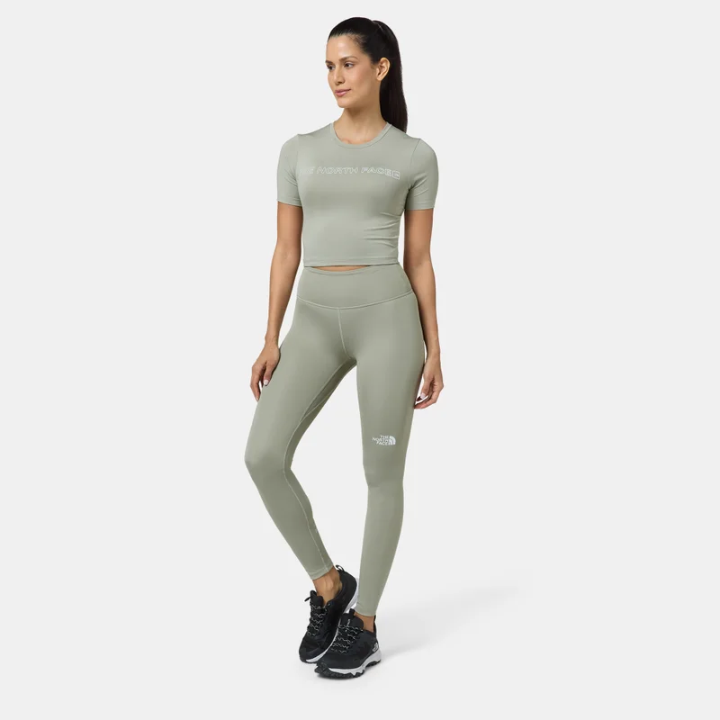 The North Face Grey Women's Performance Graphic Leggings for Women | Best Price UAE