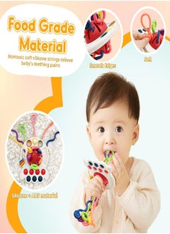 AiTuiTui Sensory Montessori Baby Toys 6 to 12 Months, Toddler Travel Toys for 1 2 Year Old Boy Girl Birthday Gifts, Soft Pull String Fidget Educational Learning Bath Toys for 9 10 18 Months Infant - pzsku/Z40495311C94D3C640F6BZ/45/_/1686916121/7a766e1e-f717-4b9e-a436-a60edd80db39