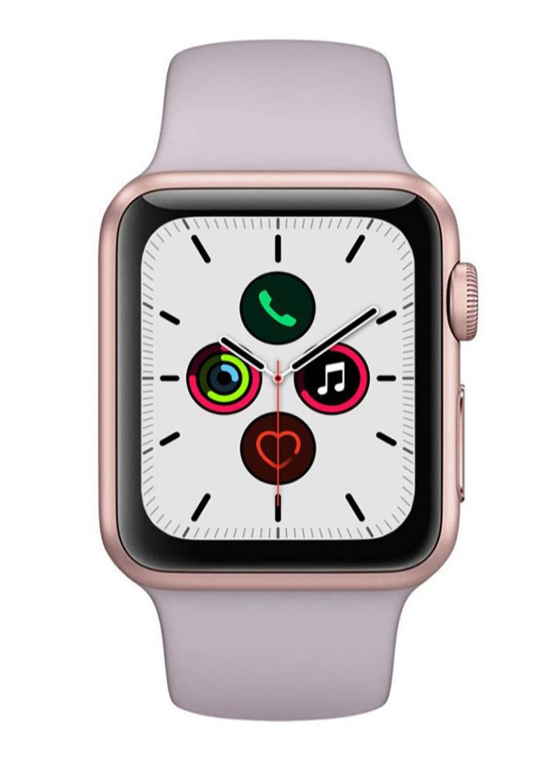 Solid Silicone Replacement Band For Apple Watch Series 5/4/3/2/1 42- 44millimeter Lavender