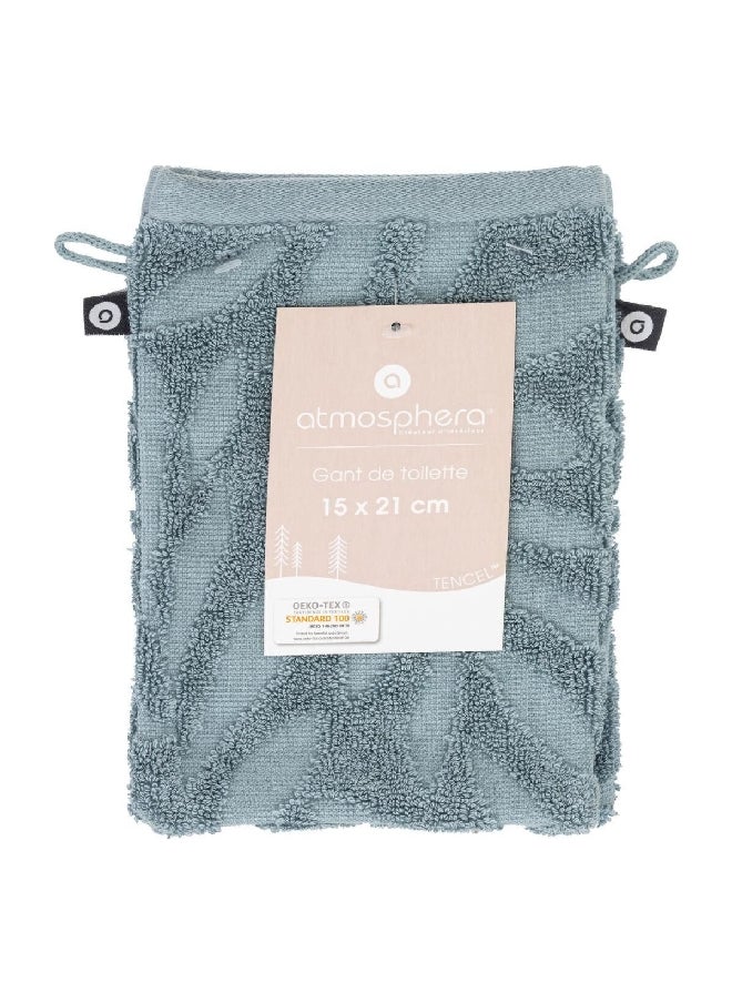 atmosphera 2-Piece Sea view Cotton Glove Set Blue 15 x 21 cm 194375F  - Image 2