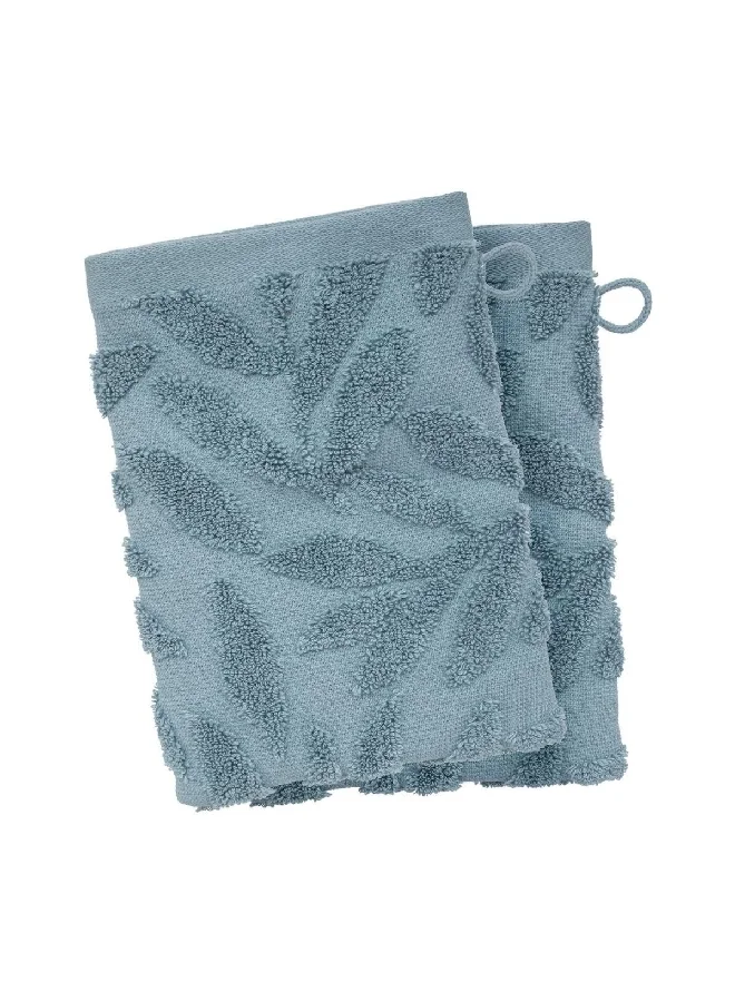 atmosphera 2-Piece Sea view Cotton Glove Set Blue 15 x 21 cm 194375F