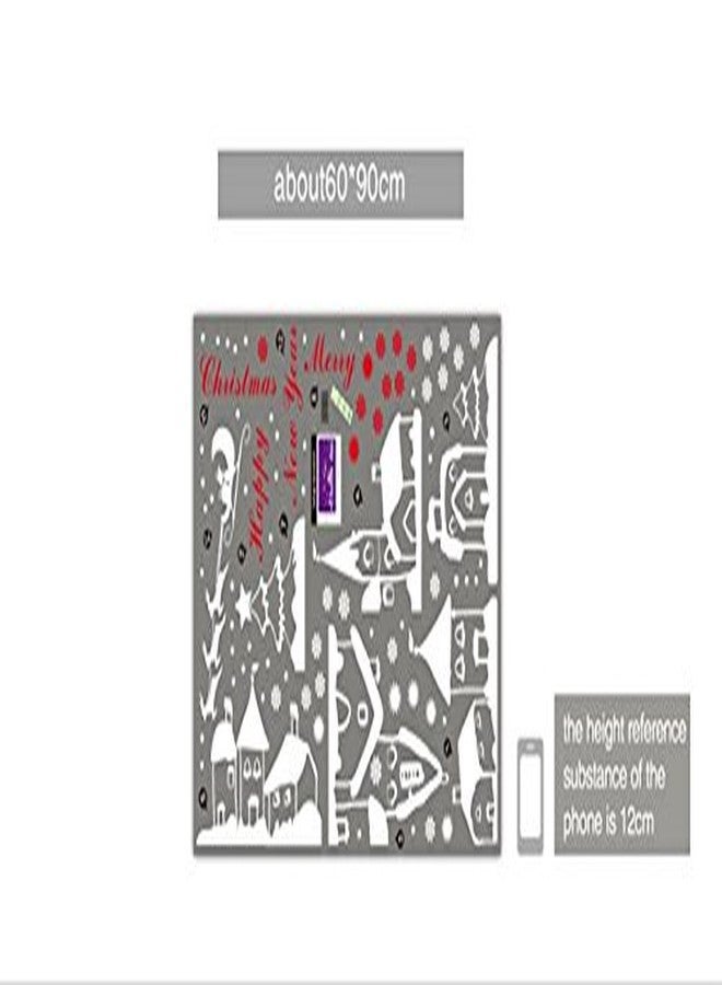 TOTOMO Christmas Window Decorations Decals - Winter Holiday Clings Stickers Snowflakes Snow Christmas Town W301 - Image 3