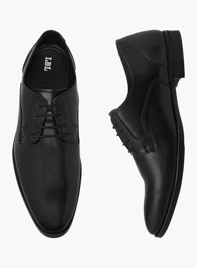 LBL by Shoexpress Men Lace-Up Leather Derby Shoes