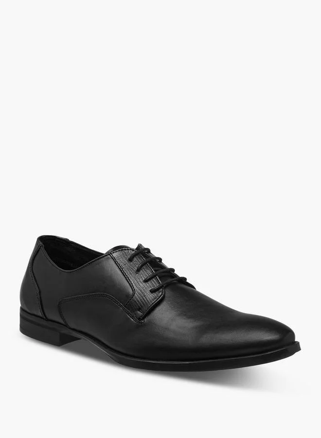 LBL by Shoexpress Men Lace-Up Leather Derby Shoes