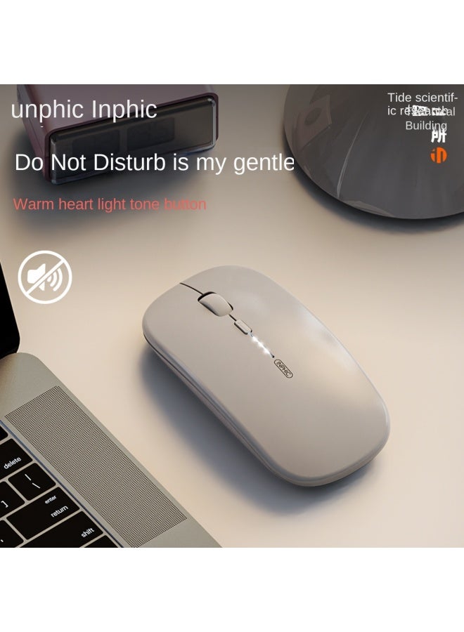 إنفيك Inphic M1p ماوس لاسلكي قابل للشحن بلوتوث ثلاثي الوضع صامت مكتبي مناسب لـ Huawei Lenovo Apple - Image 3