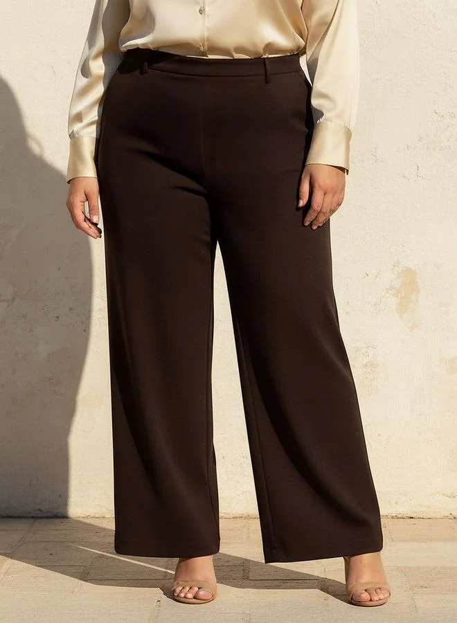 Ulla Popken Ulla Popken Straight Fit Ponte Pants