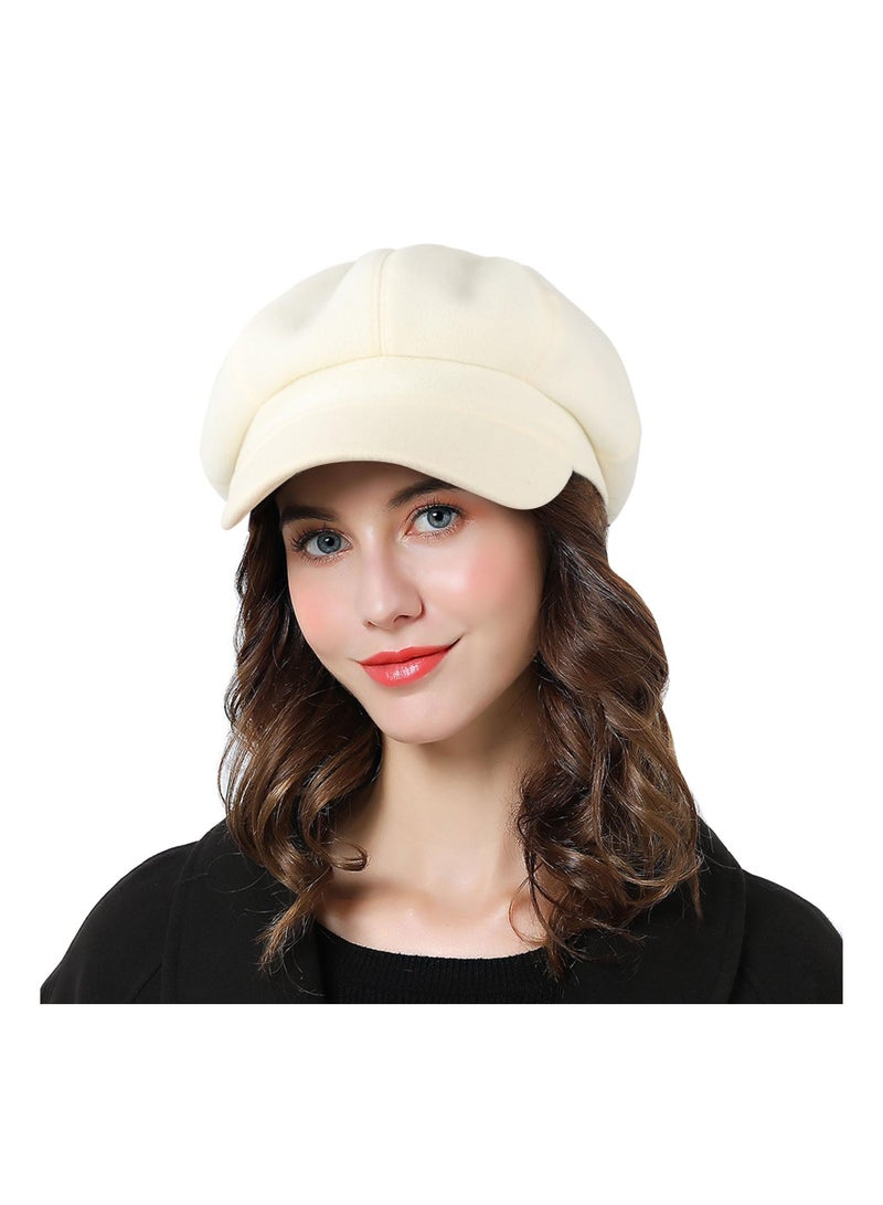 SYOSI Women Beret Newsboy Hat, French Wool Cap Classic, Fashion Vintage Beret Hat, Wool Blend Hat for Walking, Driving, Golfing, Everyday Wear, Fits Most Head Sizes, Best Choice for Gifts - Image 1