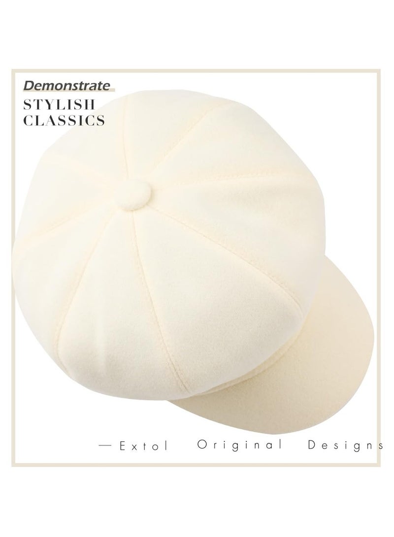 SYOSI Women Beret Newsboy Hat, French Wool Cap Classic, Fashion Vintage Beret Hat, Wool Blend Hat for Walking, Driving, Golfing, Everyday Wear, Fits Most Head Sizes, Best Choice for Gifts - Image 5