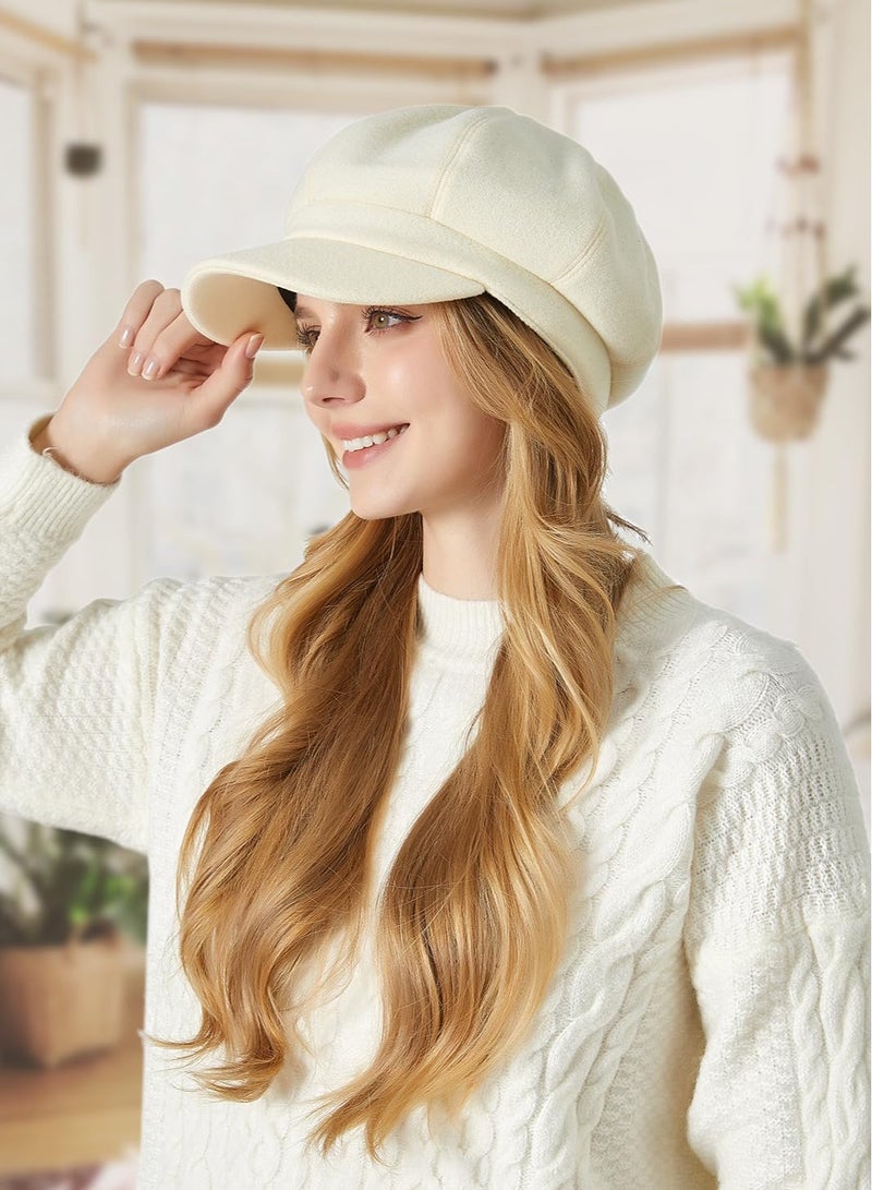SYOSI Women Beret Newsboy Hat, French Wool Cap Classic, Fashion Vintage Beret Hat, Wool Blend Hat for Walking, Driving, Golfing, Everyday Wear, Fits Most Head Sizes, Best Choice for Gifts - Image 4